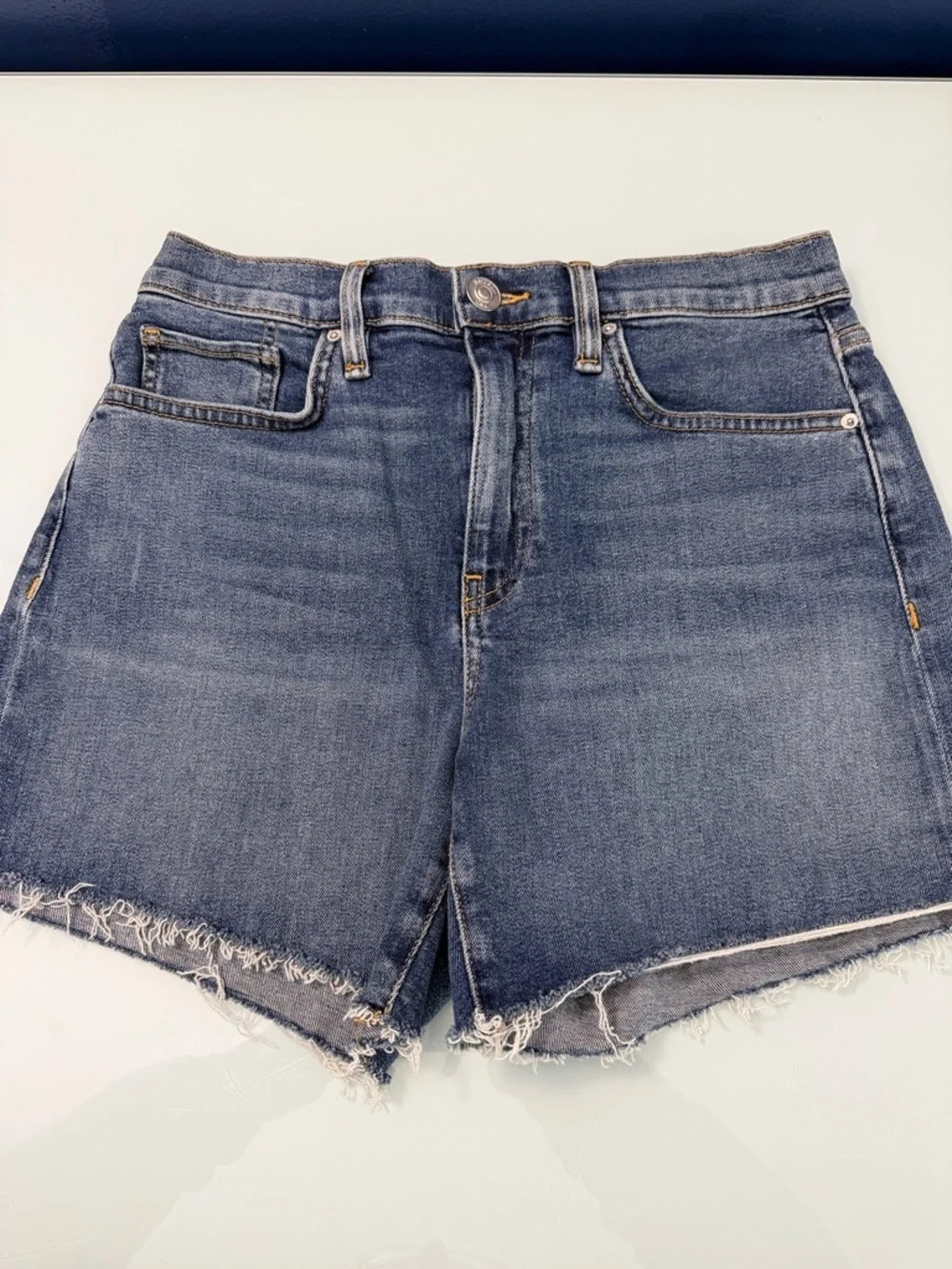 Hudson Devon Biker Denim Shorts